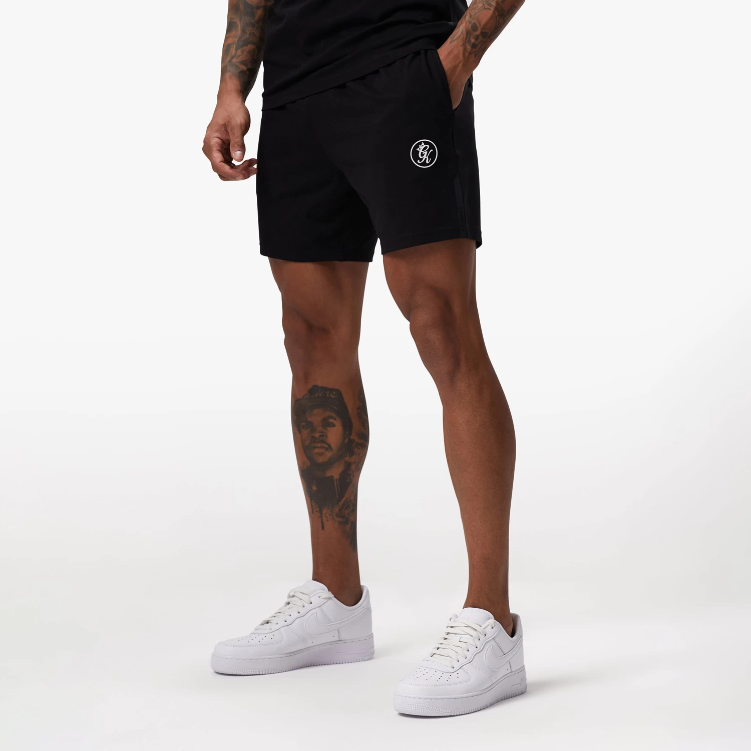 Gym King Pro Logo Jersey Short - Black 4 Gym King Pro Logo Jersey Short - Black - Image 2