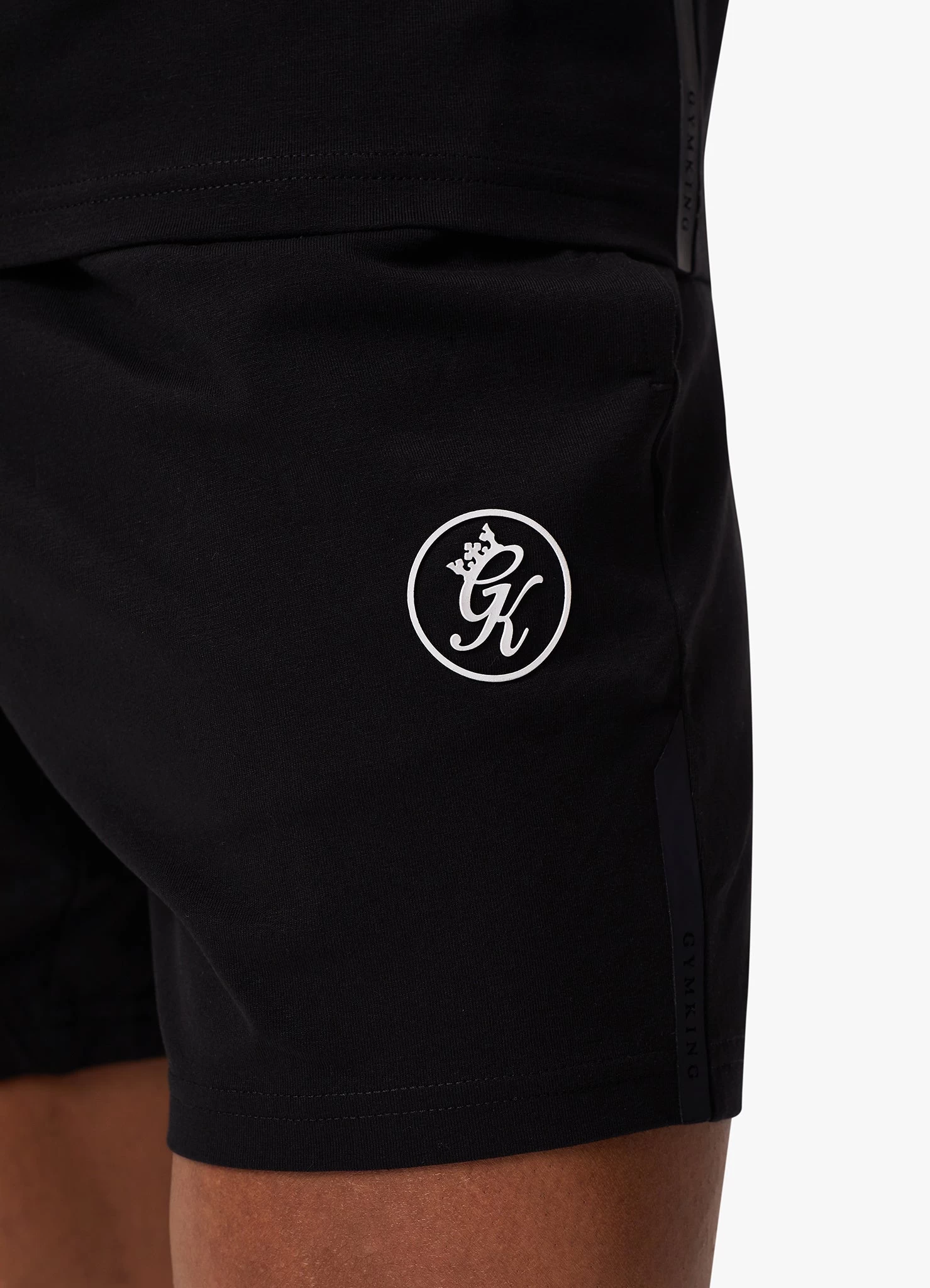 Gym King Pro Logo Jersey Short - Black 7 Gym King Pro Logo Jersey Short - Black - Image 5