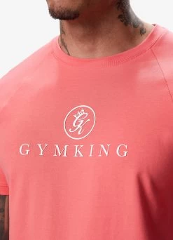 Gym King Pro Jersey Tee - Coral -Fit Wear Shop PROJERSEYTEE SHORT CORALSST A2CLDSHR A2CHP1532