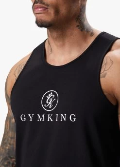 Gym King Pro Jersey Vest - Black -Fit Wear Shop PROJERSEYVEST BLACKVST A2CHU 108