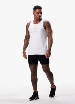 Gym King Pro Jersey Vest - White -Fit Wear Shop PROJERSEYVEST WHITE275
