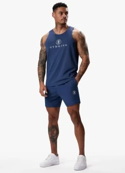 Gym King Pro Jersey Vest - Dark Indigo -Fit Wear Shop PROJERSEYVEST SHORT DARKINDIGOVST A2CI0SHR A2CHS 77