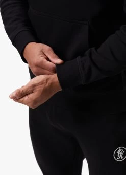 Gym King Pro Logo Fleece Hood - Black -Fit Wear Shop PROLOGOHOOD JOGGER BLACKHDE A2C37TSB A2C3E 541