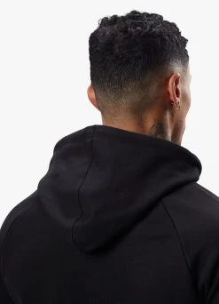 Gym King Pro Logo Fleece Hood - Black/Red -Fit Wear Shop PROLOGOHOOD JOGGER BLACKREDHDE A2C34TSB A2C3A 464