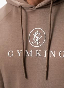 Gym King Pro Logo Fleece Tracksuit - Dark Taupe -Fit Wear Shop PROLOGOHOOD JOGGER DARKTAUPEHDE A2C32TSB A2C38 438 a5fb0a3d d0f6 4a4a b5ab 52b9b2022ec8