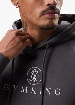 Gym King Pro Logo Fleece Hood - Graphite -Fit Wear Shop PROLOGOHOOD JOGGER GRAPHITEHDE A2C36TSB A2C3C 510