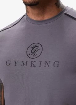 Gym King Pro Logo Tee V2 - Fossil Grey -Fit Wear Shop PROLOGOTEE SHORT FOSSILGREYSST A2CI7SHR A2CI9135