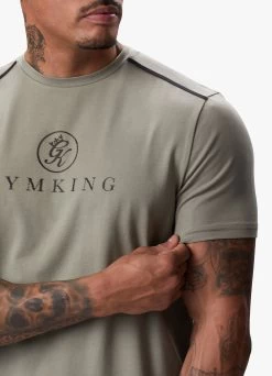 Gym King Pro Logo Tee V2 - Khaki -Fit Wear Shop PROLOGOTEE SHORT KHAKISST A2CI6SHR A2CI8123