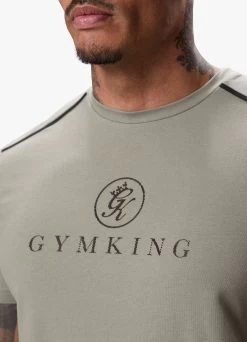 Gym King Pro Logo Tee V2 - Khaki -Fit Wear Shop PROLOGOTEE SHORT KHAKISST A2CI6SHR A2CI8124