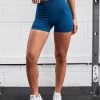Gym King Sculpt Seamless 3" Short - Marine Teal -Fit Wear Shop Q124LADIESGYMCAMP4203copy