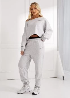 Gym King Move Your Way Jogger - Snow Marl 15 Gym King Move Your Way Jogger - Snow Marl -Fit Wear Shop Q124LADIESPEACH MYWCAMP6174copy