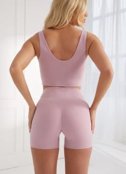 Gym King Peach Luxe 4" Short - Dusky Mauve Luxe -Fit Wear Shop Q124LADIESPEACH MYWCAMP6489copy