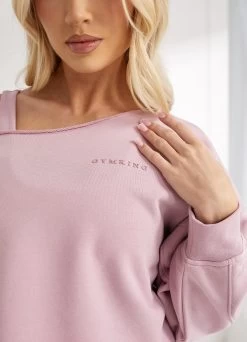 Gym King Move Your Way Crop Sweatshirt - Dusky Mauve -Fit Wear Shop Q124LADIESPEACH MYWCAMP6556copy