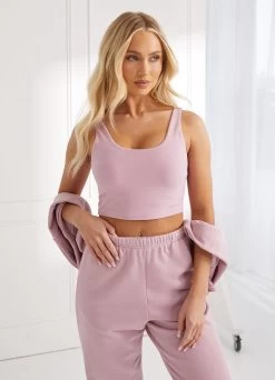 Gym King Peach Luxe Tank - Dusky Mauve Luxe -Fit Wear Shop Q124LADIESPEACH MYWCAMP6760copy