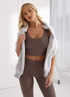 Gym King Peach Luxe Tank - Praline Luxe -Fit Wear Shop Q124LADIESPEACH MYWCAMP7772copy