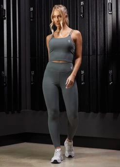 Gym King 365 Legging - Green Smoke -Fit Wear Shop Q124LADIESTRIB3CAMP2364