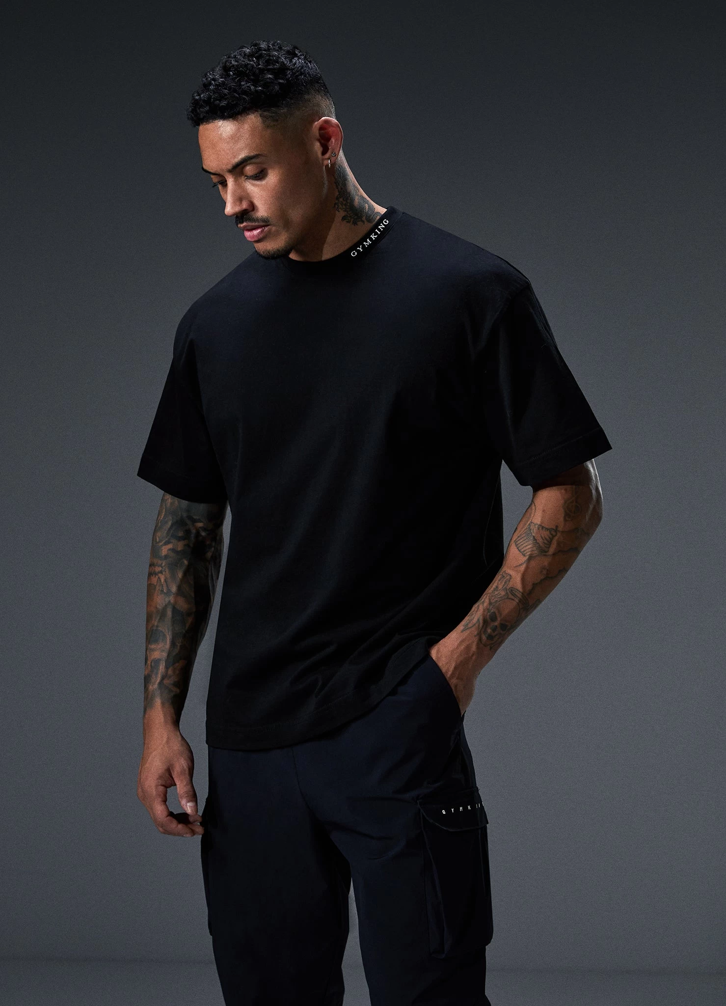 Gym King Alpha Tee - Black 10 Gym King Alpha Tee - Black - Image 8