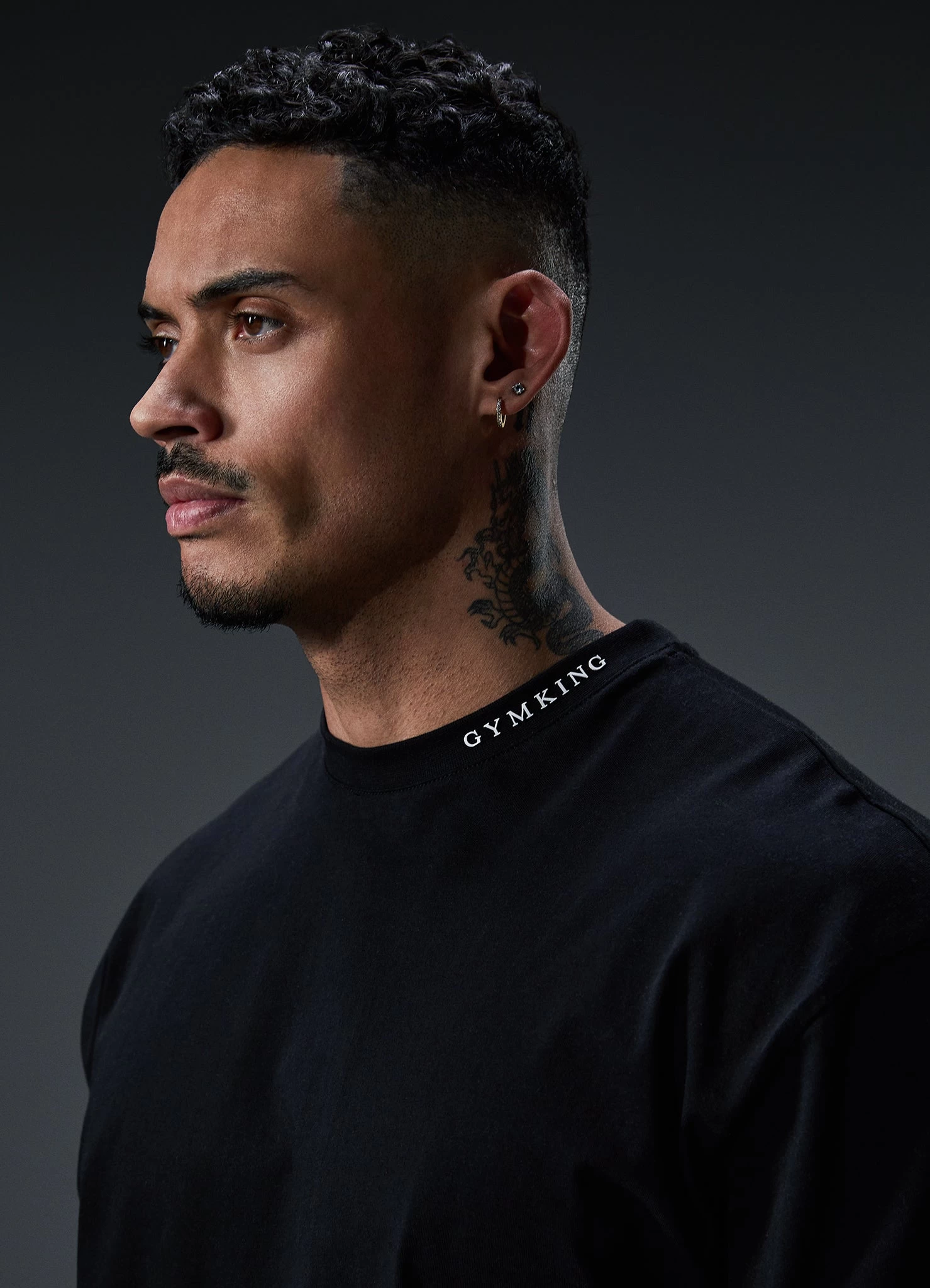 Gym King Alpha Tee - Black 9 Gym King Alpha Tee - Black - Image 7