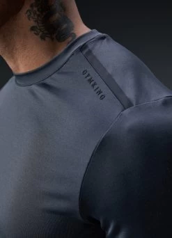 Gym King Alpha Poly Tee - Graphite -Fit Wear Shop Q124MENSECOMALPHA EST2600copy