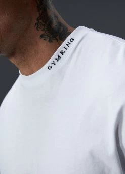 Gym King Alpha Tee - White -Fit Wear Shop Q124MENSECOMALPHA EST2663copy
