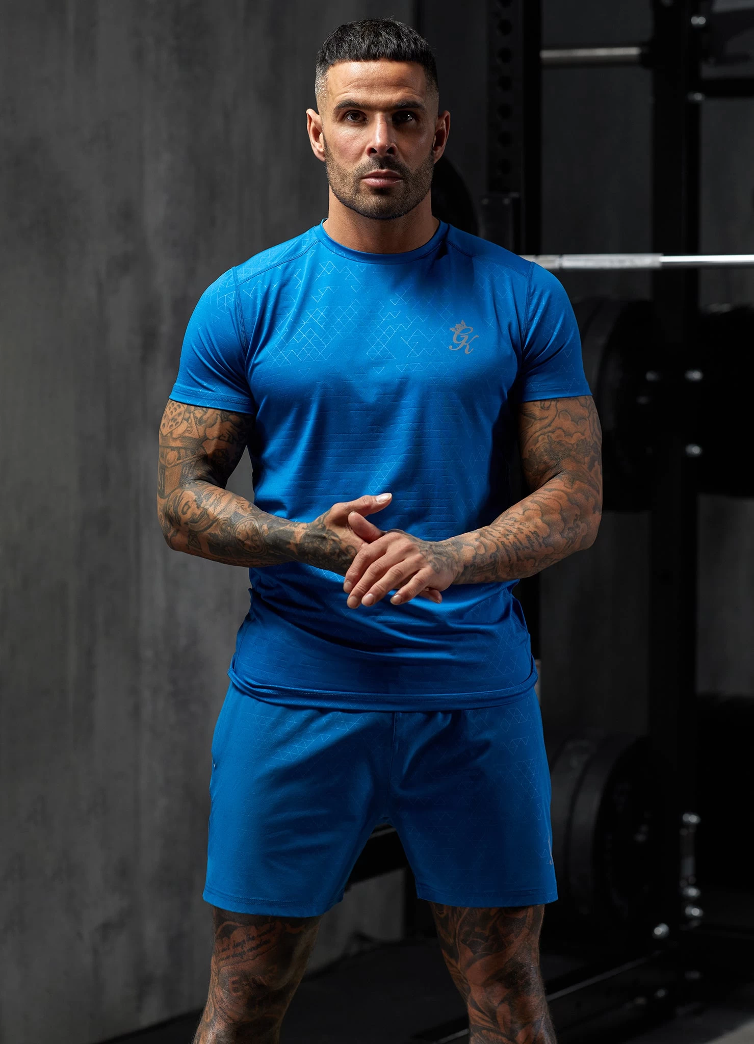 Gym King Debossed 2.0 Tee - Marine Blue 14 Gym King Debossed 2.0 Tee - Marine Blue - Image 12