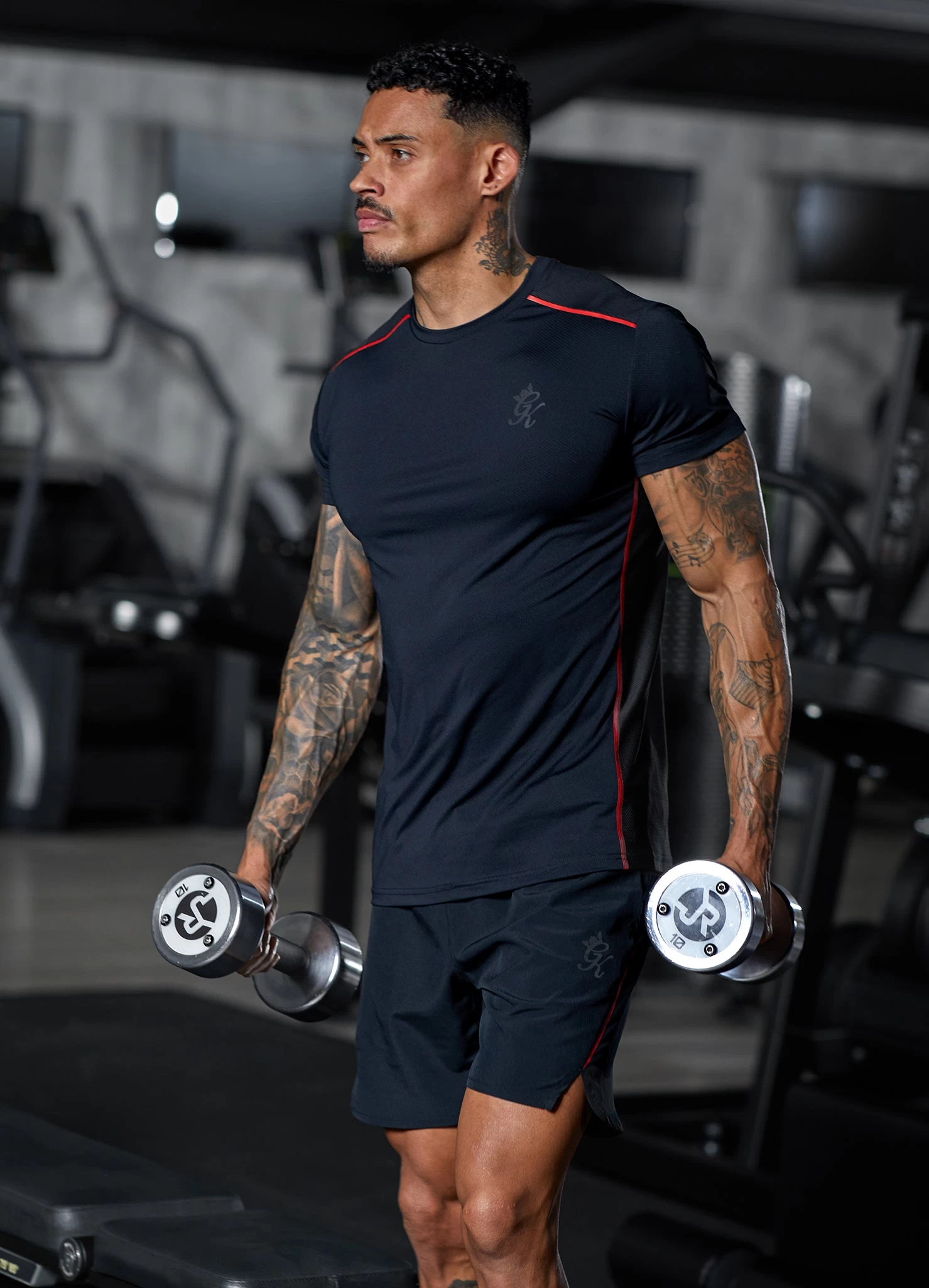 Gym King Flex Tee - Black/Red Alert 12 Gym King Flex Tee - Black/Red Alert - Image 10