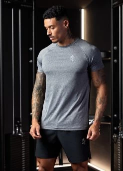 Gym King Grindle Tee - Grey Marl -Fit Wear Shop Q124MENSJRGYM1642copy