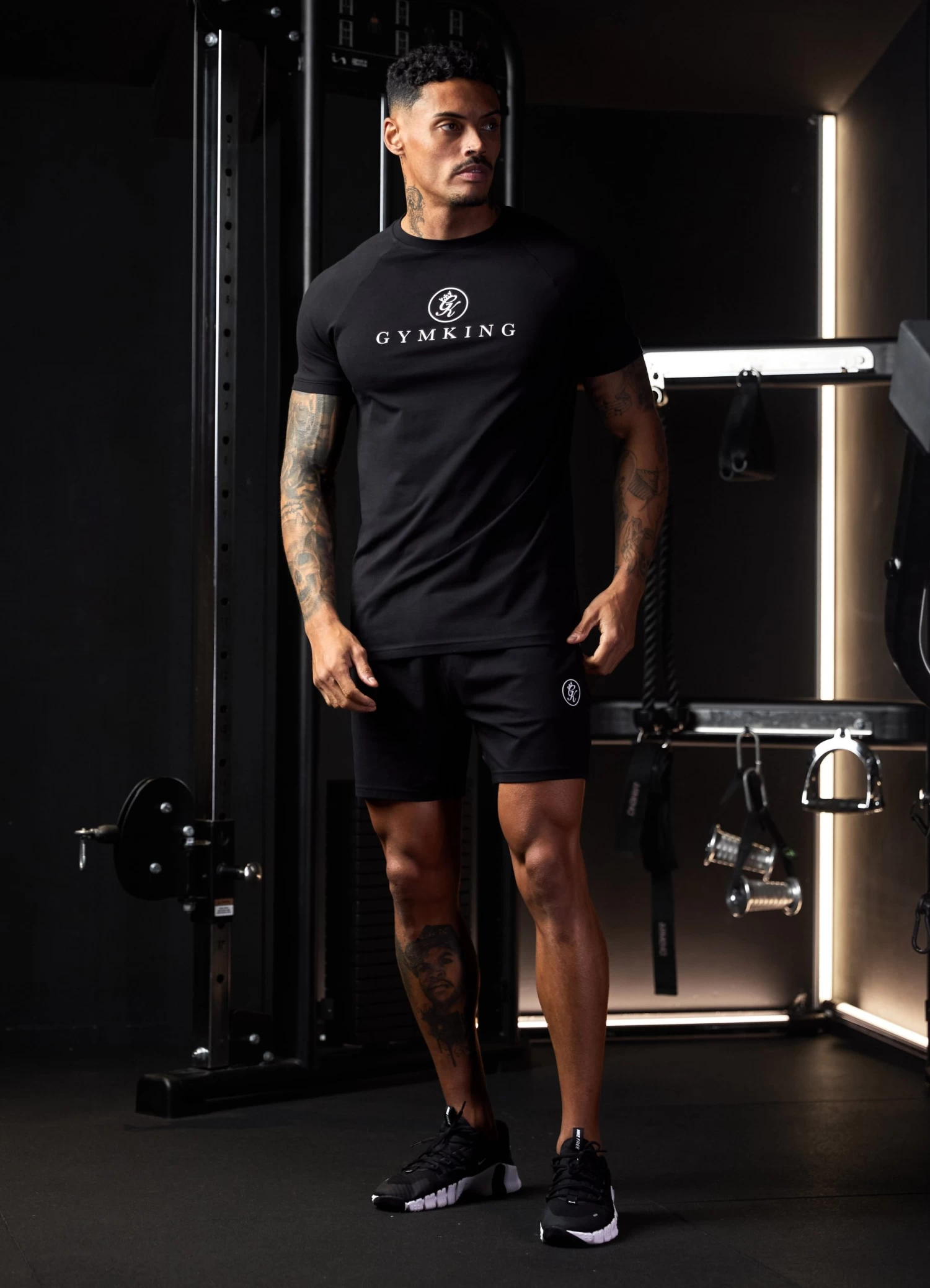Gym King Pro Logo Jersey Tee - Black 11 Gym King Pro Logo Jersey Tee - Black - Image 9
