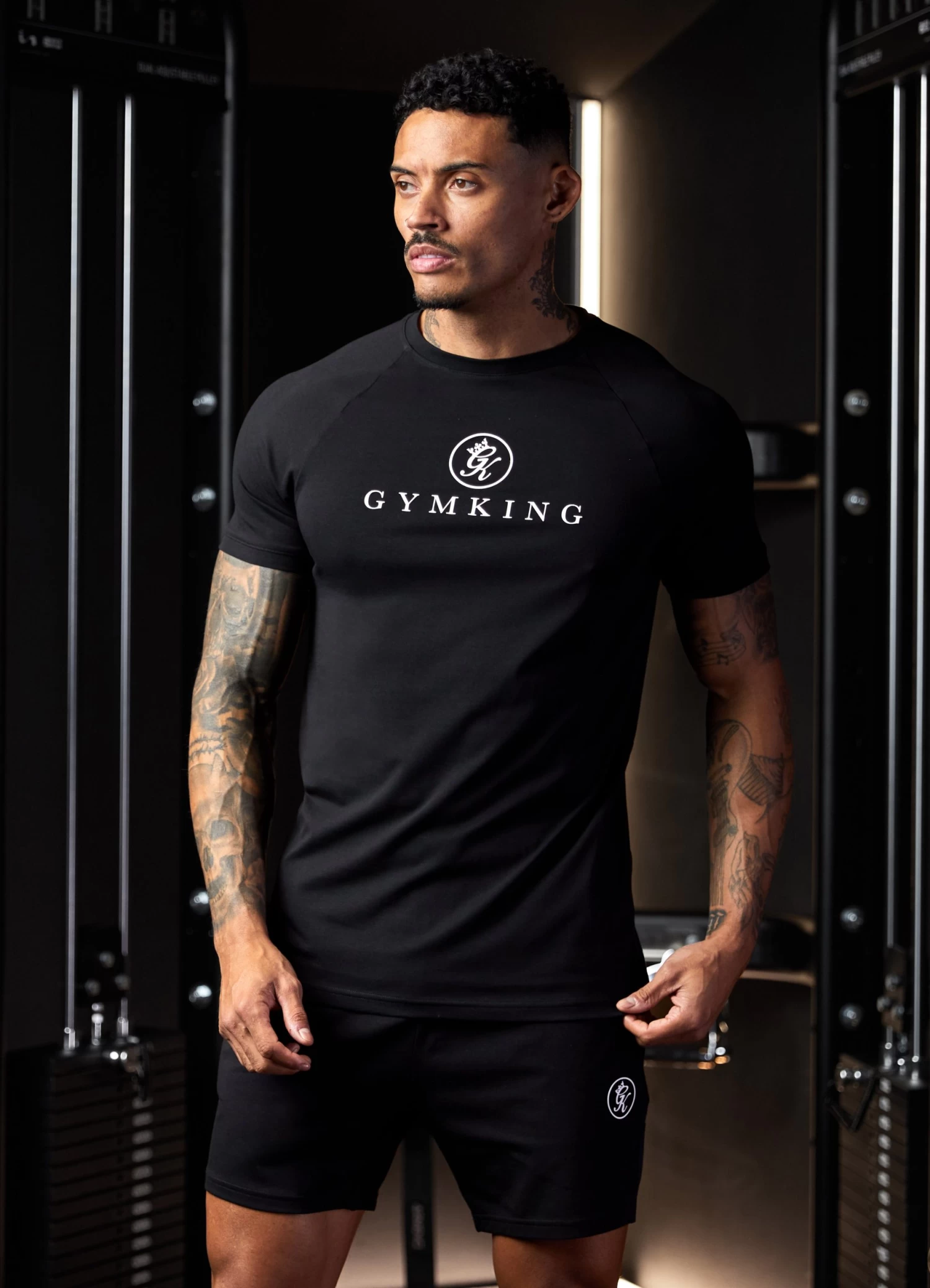 Gym King Pro Logo Jersey Tee - Black 5 Gym King Pro Logo Jersey Tee - Black - Image 3