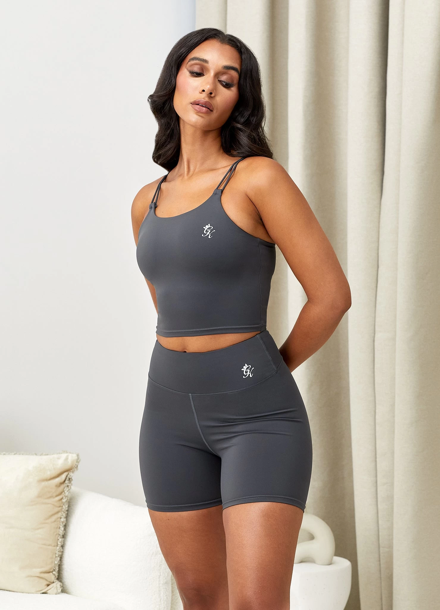 Gym King 365 Long Line Tank - Oyster Grey 10 Gym King 365 Long Line Tank - Oyster Grey - Image 8