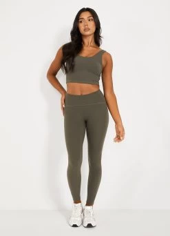 Gym King Peach Luxe Legging - Olive Luxe -Fit Wear Shop Q4LADIESCAMPPEACHLUXE9215 1