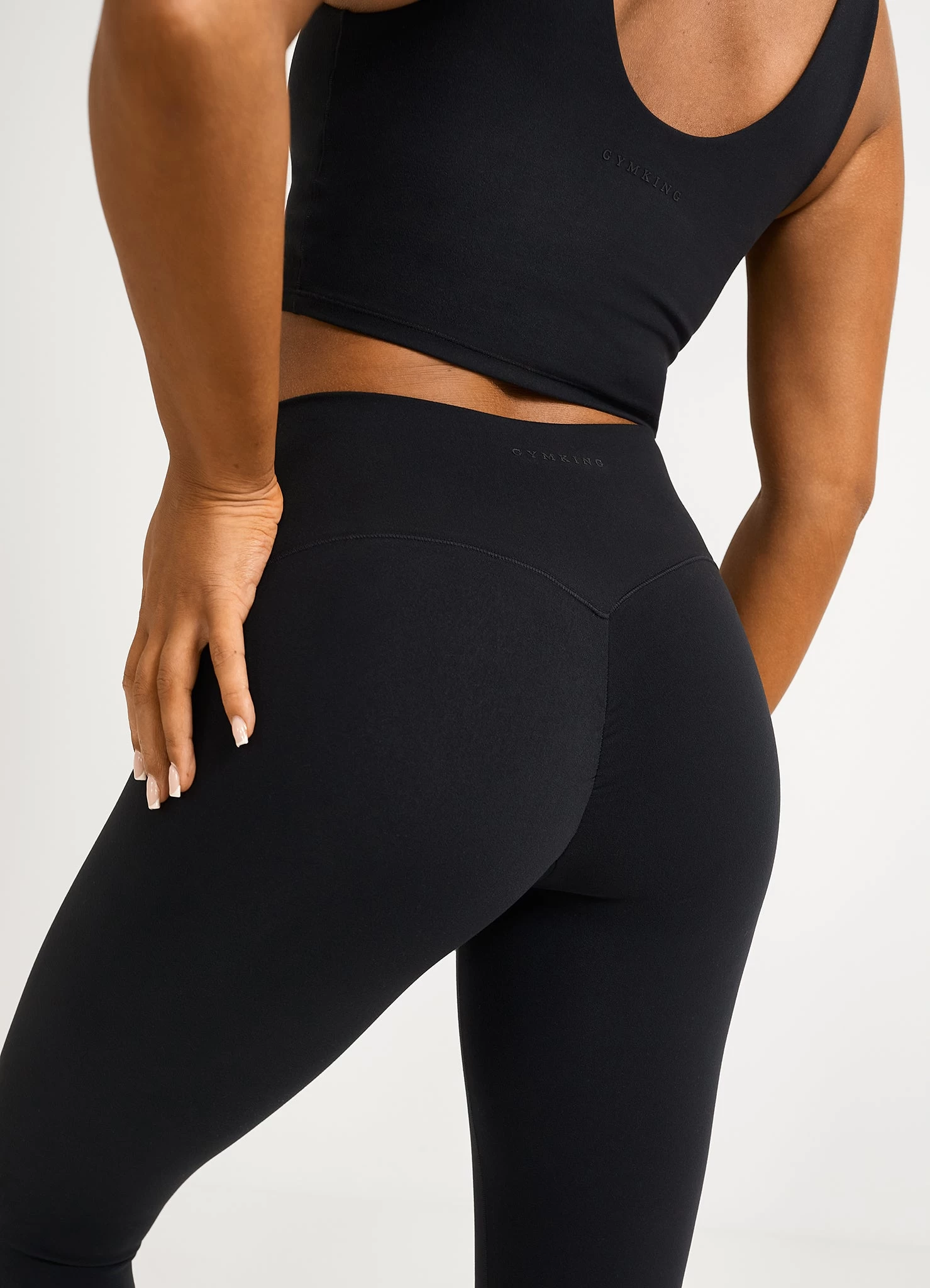 Gym King Peach Luxe Legging - Black Luxe 9 Gym King Peach Luxe Legging - Black Luxe - Image 7