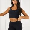 Gym King Peach Luxe Tank - Black Luxe -Fit Wear Shop Q4LADIESCAMPPEACHLUXE9777