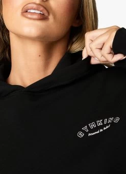 Gym King Radiance Crop Hood - Black -Fit Wear Shop RADIANCECROPHOOD JOGGER BLACKWHD A2BHWWTB A2BPH 136