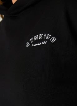 Gym King Radiance Crop Hood - Black -Fit Wear Shop RADIANCECROPHOOD JOGGER BLACKWHD A2BHWWTB A2BPH 40