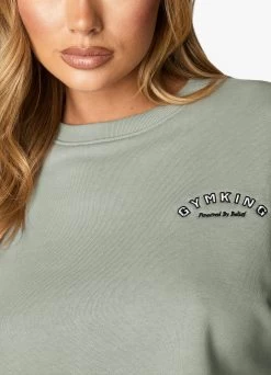 Gym King Radiance Crop Sweatshirt - Matcha Green -Fit Wear Shop RADIANCECROPSWEATSHIRT CURVEDHEMSHORTS MOCHA MOCHAWSS A2BI5WSR A2BIO 190 325ffb40 766f 423f 850a 1199dc5cdbee