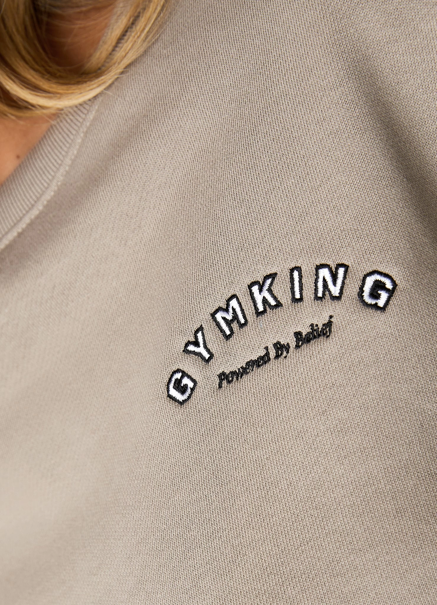 Gym King Radiance Crop Sweatshirt - Mocha 6 Gym King Radiance Crop Sweatshirt - Mocha - Image 4