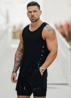 Gym King Rebellion Vest - Black -Fit Wear Shop REBEL VEST4