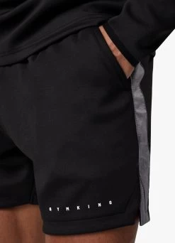 Gym King Rebellion Crush Short - Black -Fit Wear Shop REBELLIONCRUSH14ZIPFUNNEL SHORT BLACKQZP G2C1USHR G2C1V 210