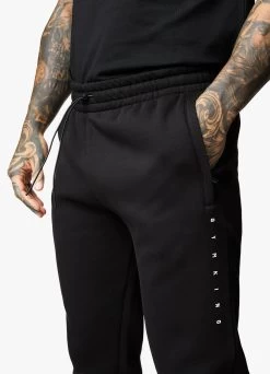 Gym King Rebellion Jogger - Black -Fit Wear Shop REBELLIONFLEECEHOOD JOGGER BLACKHDE A2ALMTSB A2ALP13