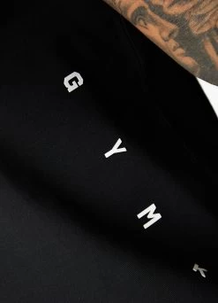 Gym King Rebellion Vest - Black -Fit Wear Shop REBELLIONVEST SHORT BLACKVST A2AL96