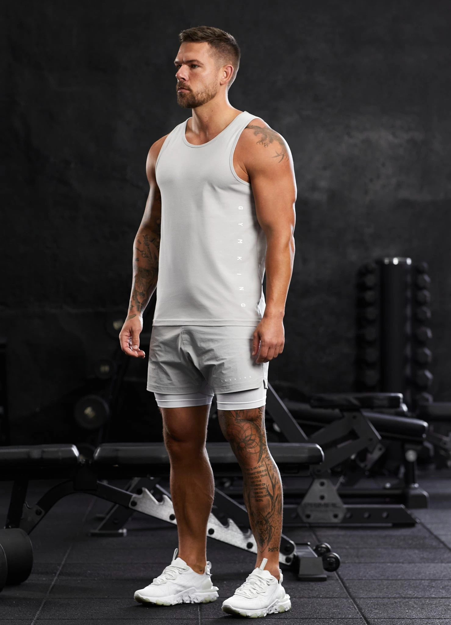 Gym King Rebellion Vest - Light Grey 8 Gym King Rebellion Vest - Light Grey - Image 6