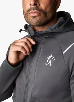 Gym King Reflect Poly FZ Hood - Graphite -Fit Wear Shop REFLECTPOLYFZHOOD JOGGER GRAPHITETST A2BCBTSB A2BCM 185