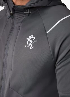 Gym King Reflect Poly FZ Hood - Graphite -Fit Wear Shop REFLECTPOLYFZHOOD JOGGER GRAPHITETST A2BCBTSB A2BCM 186