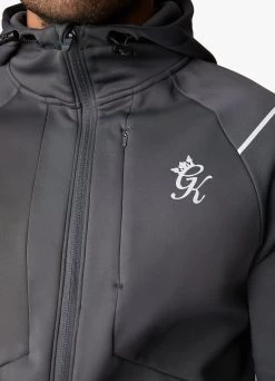 Gym King Reflect Poly FZ Hood - Graphite -Fit Wear Shop REFLECTPOLYFZHOOD JOGGER GRAPHITETST A2BCBTSB A2BCM 189