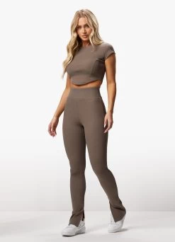 Gym King Refresh Contoured Rib Top - Deep Mink 15 Gym King Refresh Contoured Rib Top - Deep Mink -Fit Wear Shop REFRESHCONTOUREDRIBTOP LEGGING DEEPMINKWST A2BTKWLG A2BTZ 117