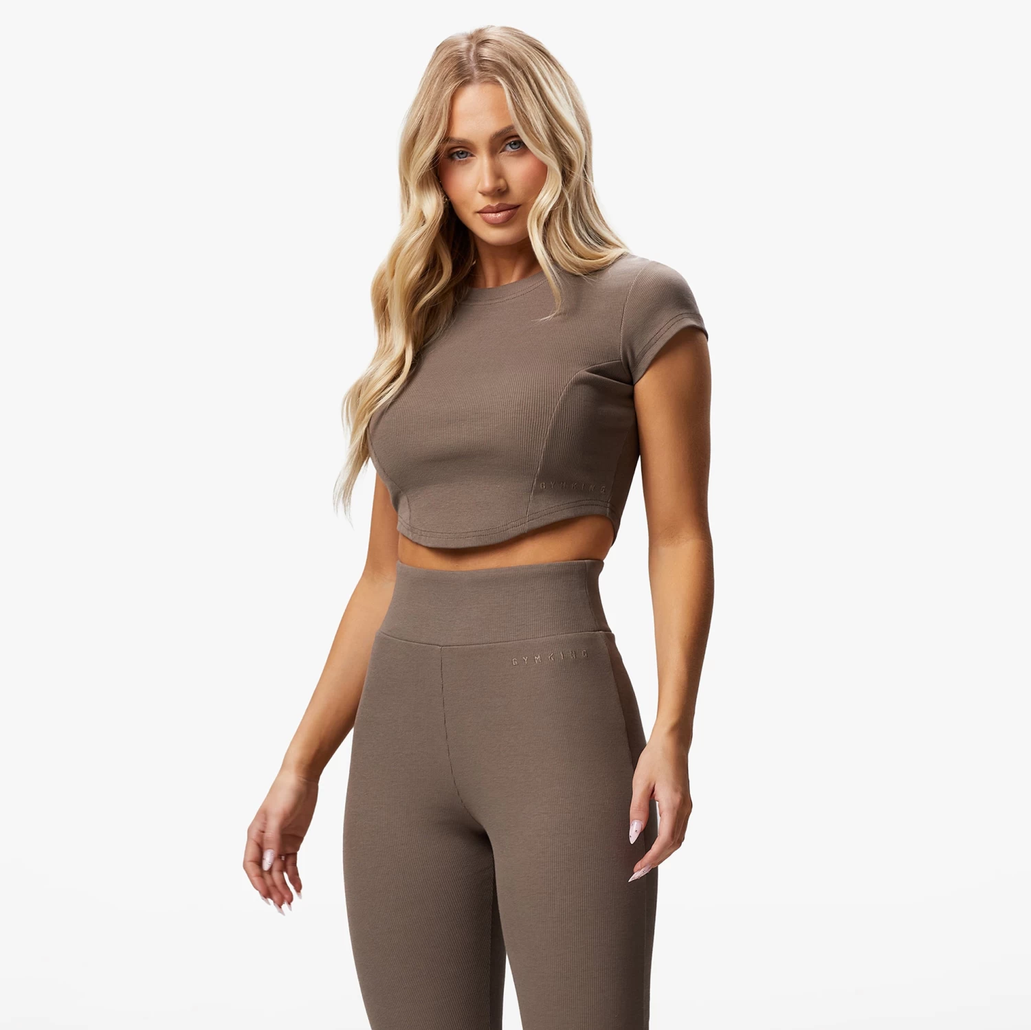 Gym King Refresh Contoured Rib Top - Deep Mink 4 Gym King Refresh Contoured Rib Top - Deep Mink - Image 2