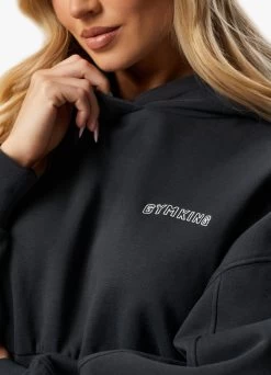 Gym King Refresh Crop Hood & Jogger - Dark Pewter -Fit Wear Shop REFRESHCROPHOOD JOGGER DARKPEWTERWHD A2BSXWTB A2BT3 74