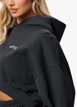 Gym King Refresh Crop Hood - Dark Pewter -Fit Wear Shop REFRESHCROPHOOD JOGGER DARKPEWTERWHD A2BSXWTB A2BT3 75