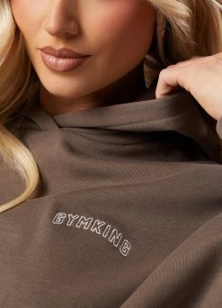 Gym King Refresh Crop Hood - Deep Mink -Fit Wear Shop REFRESHCROPHOOD JOGGER DEEPMINKWHD A2BT1WTB A2BT5 20